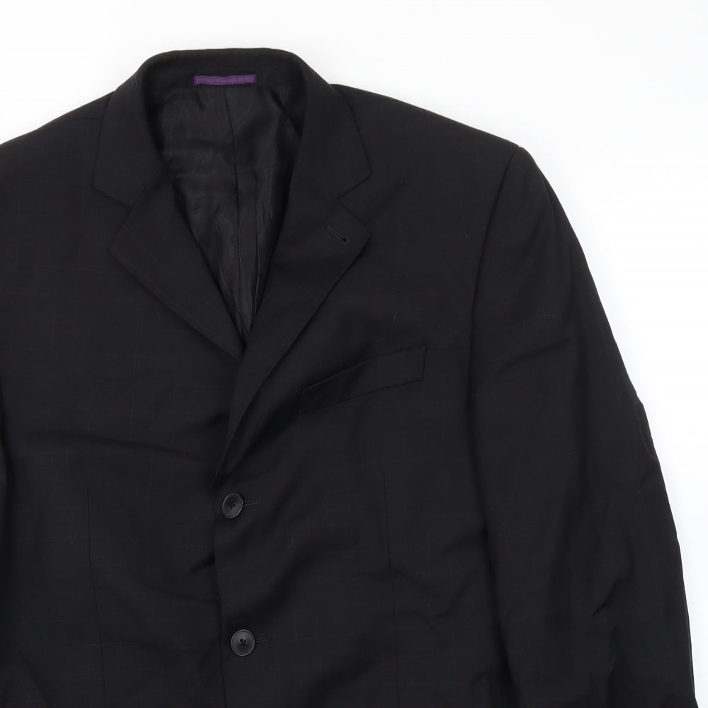 Mens UK Size 40 NEXT Regular Black Suit Jacket
