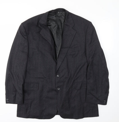 Mens UK Size 48 LABEL Regular Grey Suit Jacket