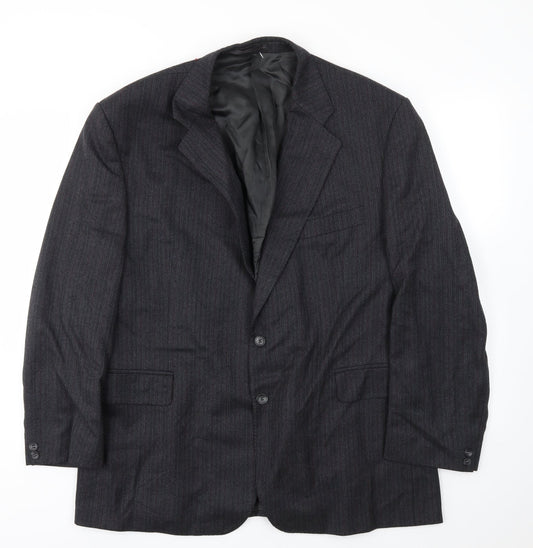 Mens UK Size 48 LABEL Regular Grey Suit Jacket