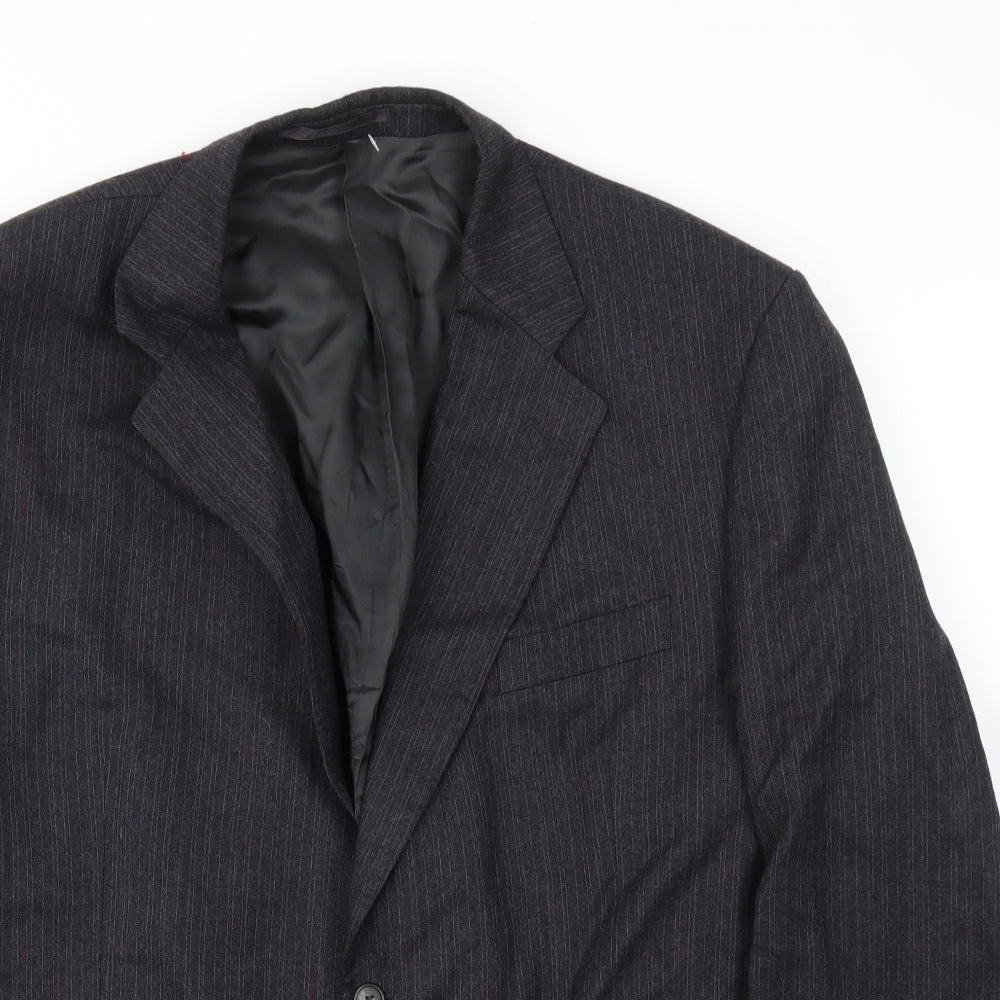 Mens UK Size 48 LABEL Regular Grey Suit Jacket