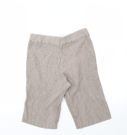 Laetitia Mem Womens Beige   Cut-Off Shorts Size 34 - stretch waistband