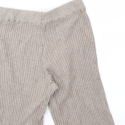 Laetitia Mem Womens Beige   Cut-Off Shorts Size 34 - stretch waistband