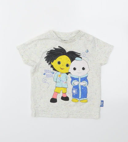 Nutmeg Girls Ivory   Basic T-Shirt Size 2 Years