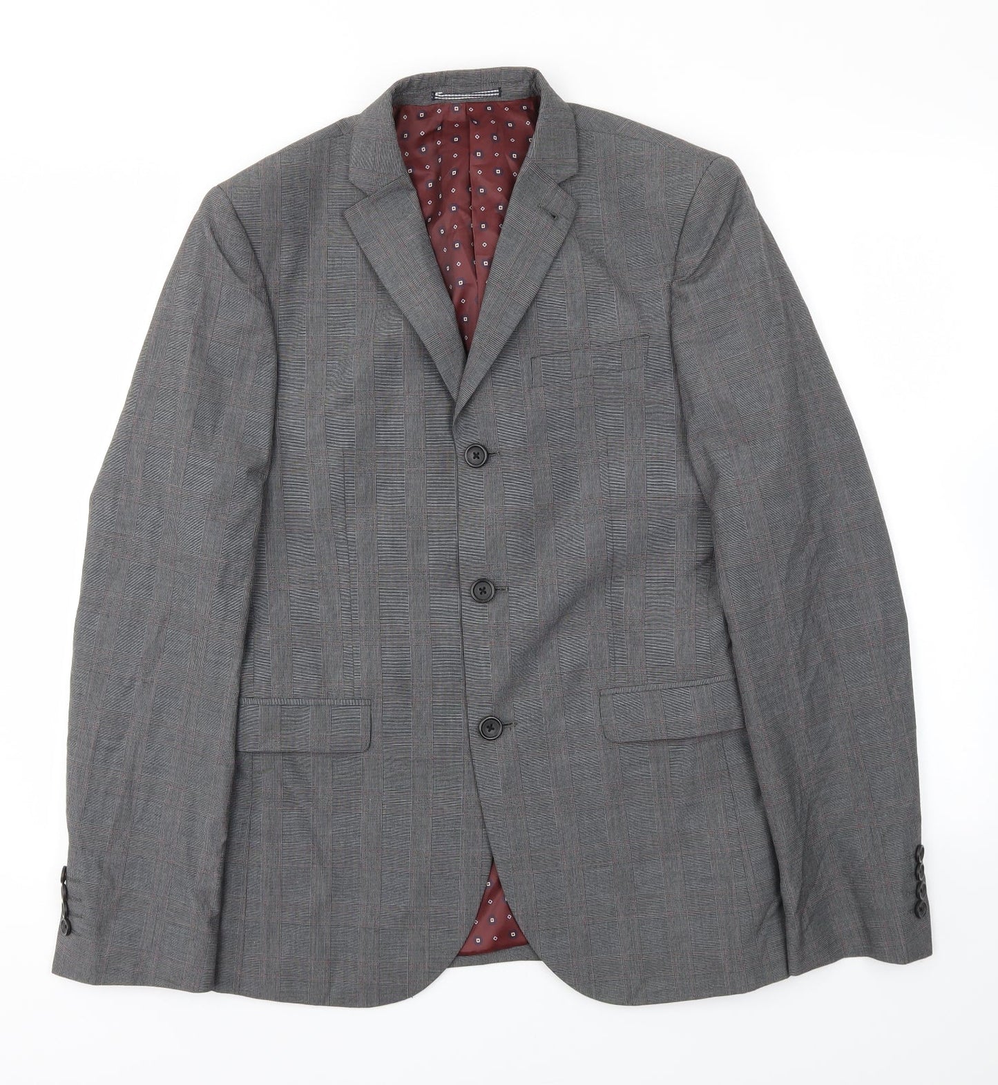 Mens UK Size 38 NEXT Regular Grey Suit Jacket