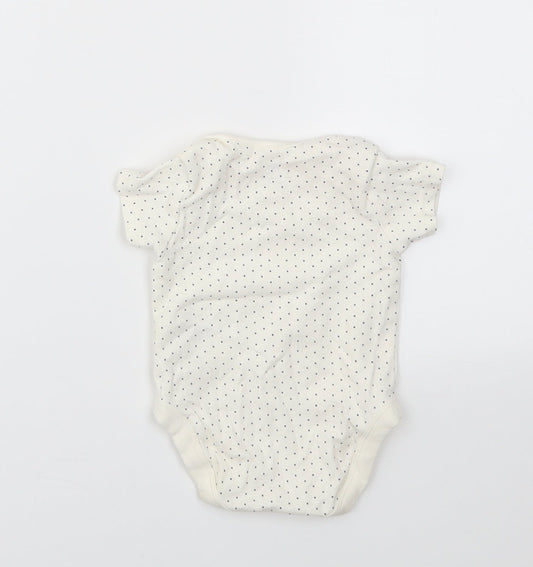 NEXT Girls Ivory Animal Print  Babygrow One-Piece Size 0-3 Months