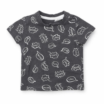 H&M Baby Grey Geometric  Basic T-Shirt Size 0-3 Months