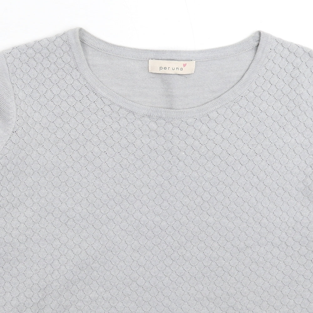 Womens UK Size 14 Per Una Grey Pullover Jumper