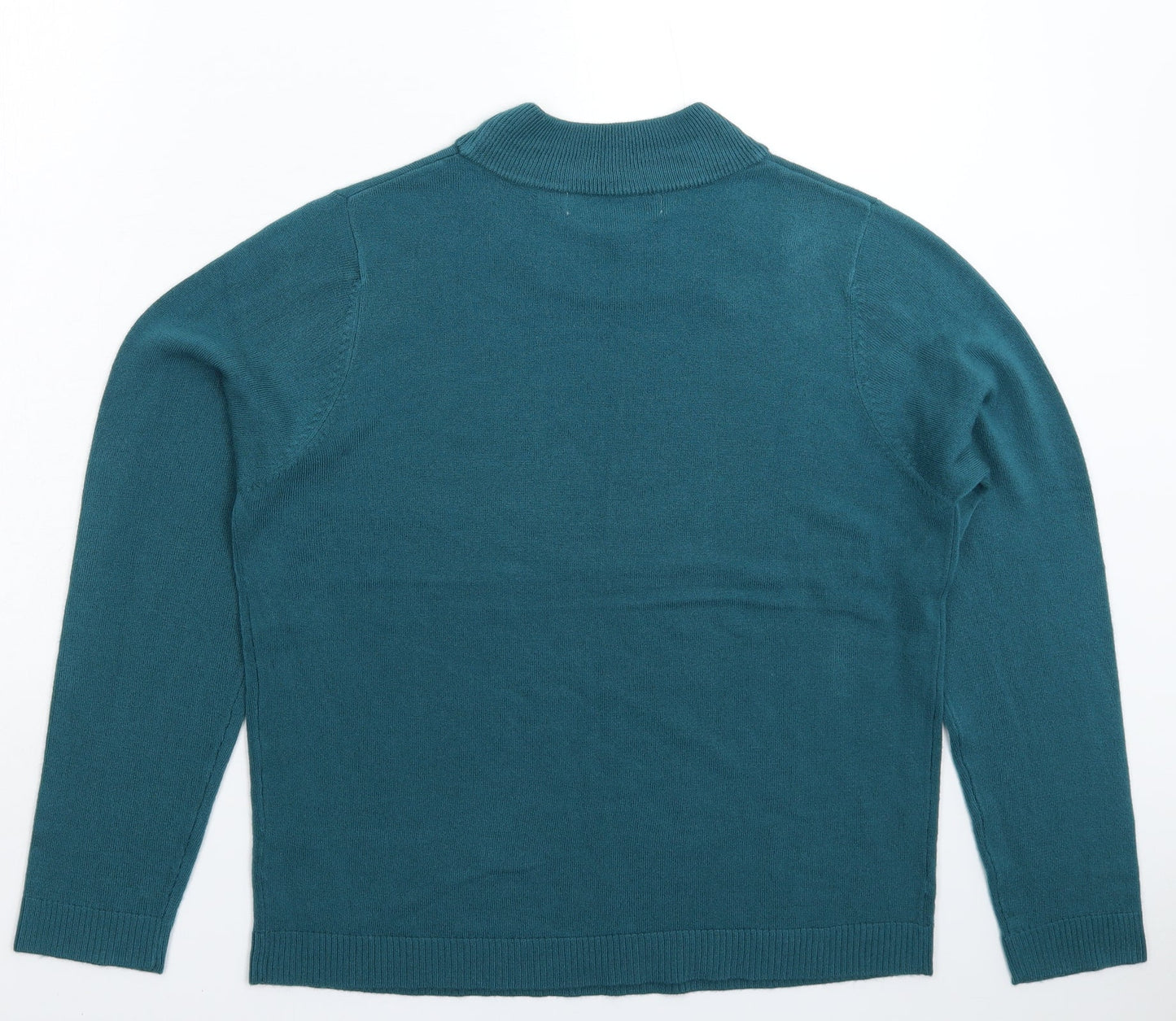 Womens UK Size 16 Pure & Natural Blue Pullover Jumper