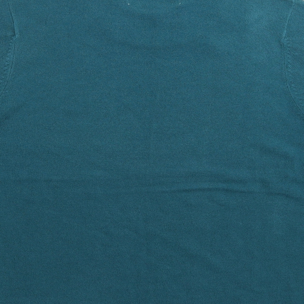 Womens UK Size 16 Pure & Natural Blue Pullover Jumper