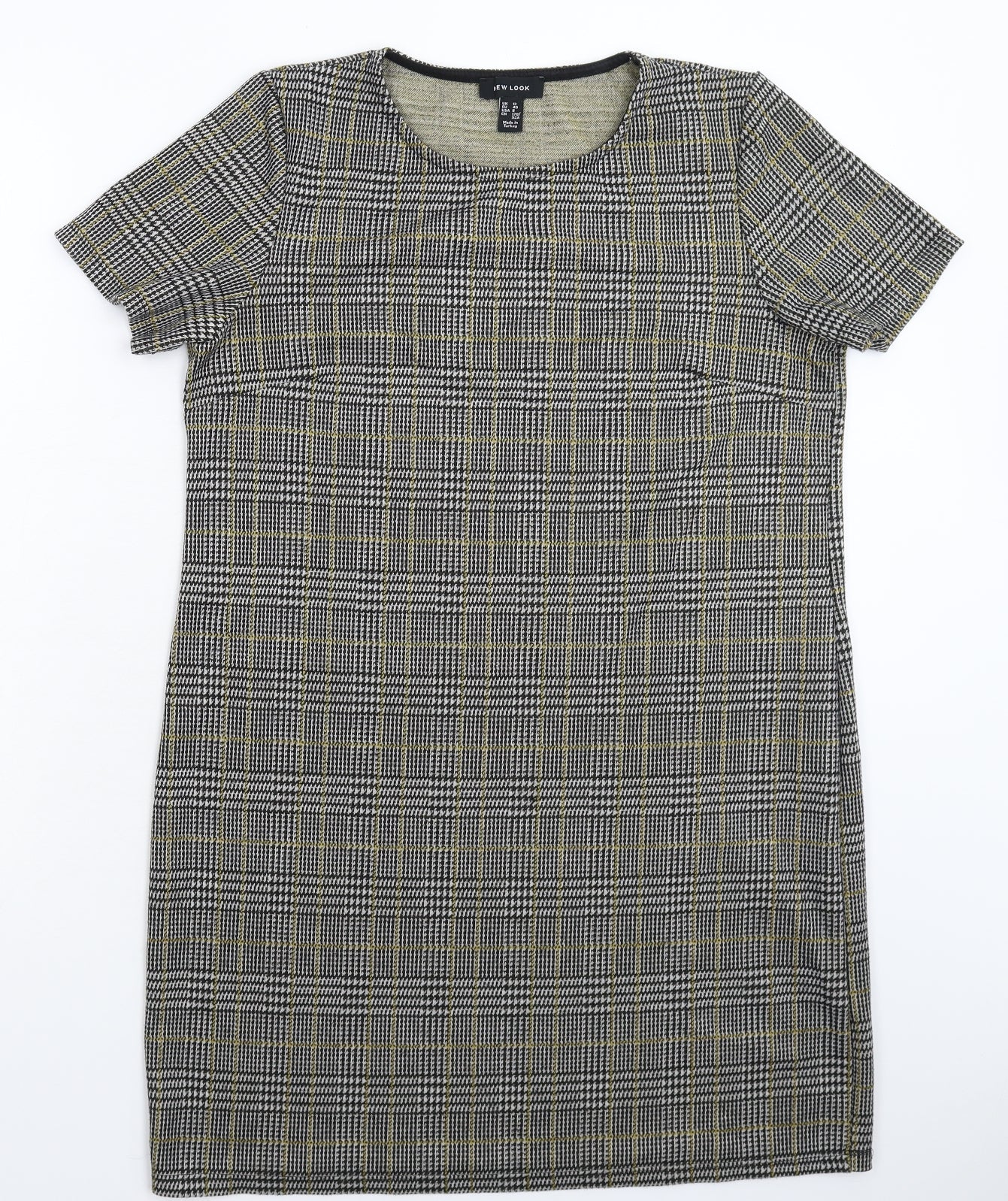 New Look Womens Grey Check  Mini  Size 12