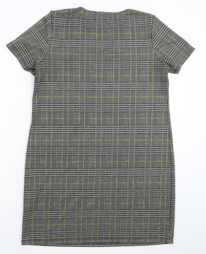 New Look Womens Grey Check  Mini  Size 12