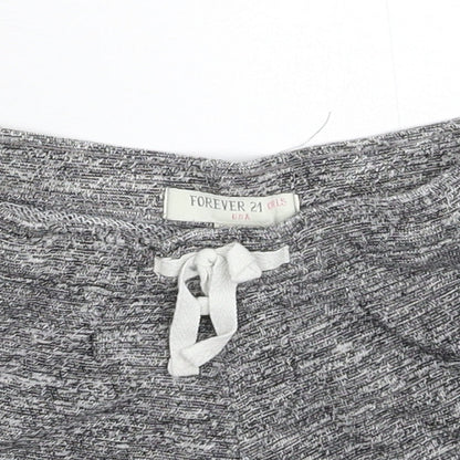 FOREVER 21 Girls Grey Solid  Cami Sleep Shorts Size 5-6 Years