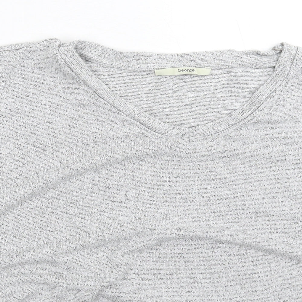 George Womens Grey  Knit Pullover Jumper Size XL