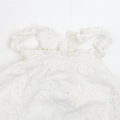 F&F Girls White   Basic Tank Size 4-5 Years