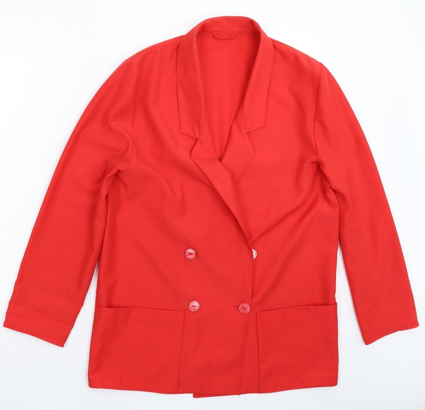 St Michael Womens Red   Jacket Blazer Size 12