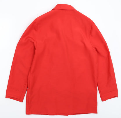 St Michael Womens Red   Jacket Blazer Size 12