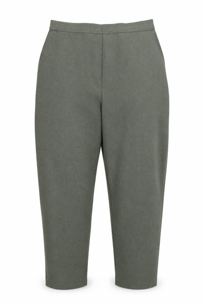 Womens UK Size 32 in Preworn Regular Fit Cropped Green Trousers