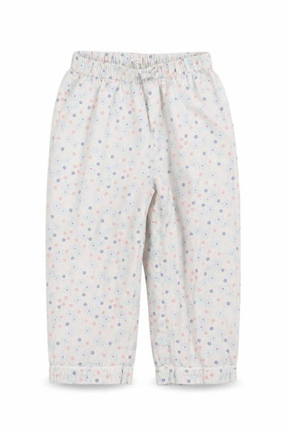 John Lewis Girls White Floral   Pyjama Pants Size 12-18 Months