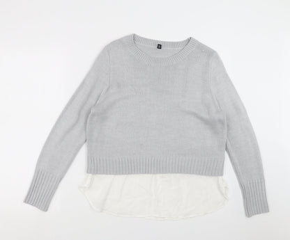 Divided by H&M Womens Grey  Knit Pullover Jumper Size M