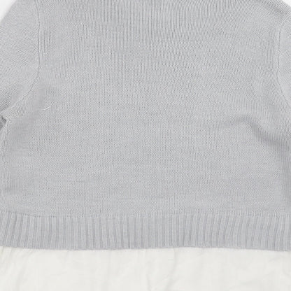Divided by H&M Womens Grey  Knit Pullover Jumper Size M