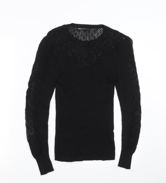 Womens UK Size M Only Black Pullover Jumper