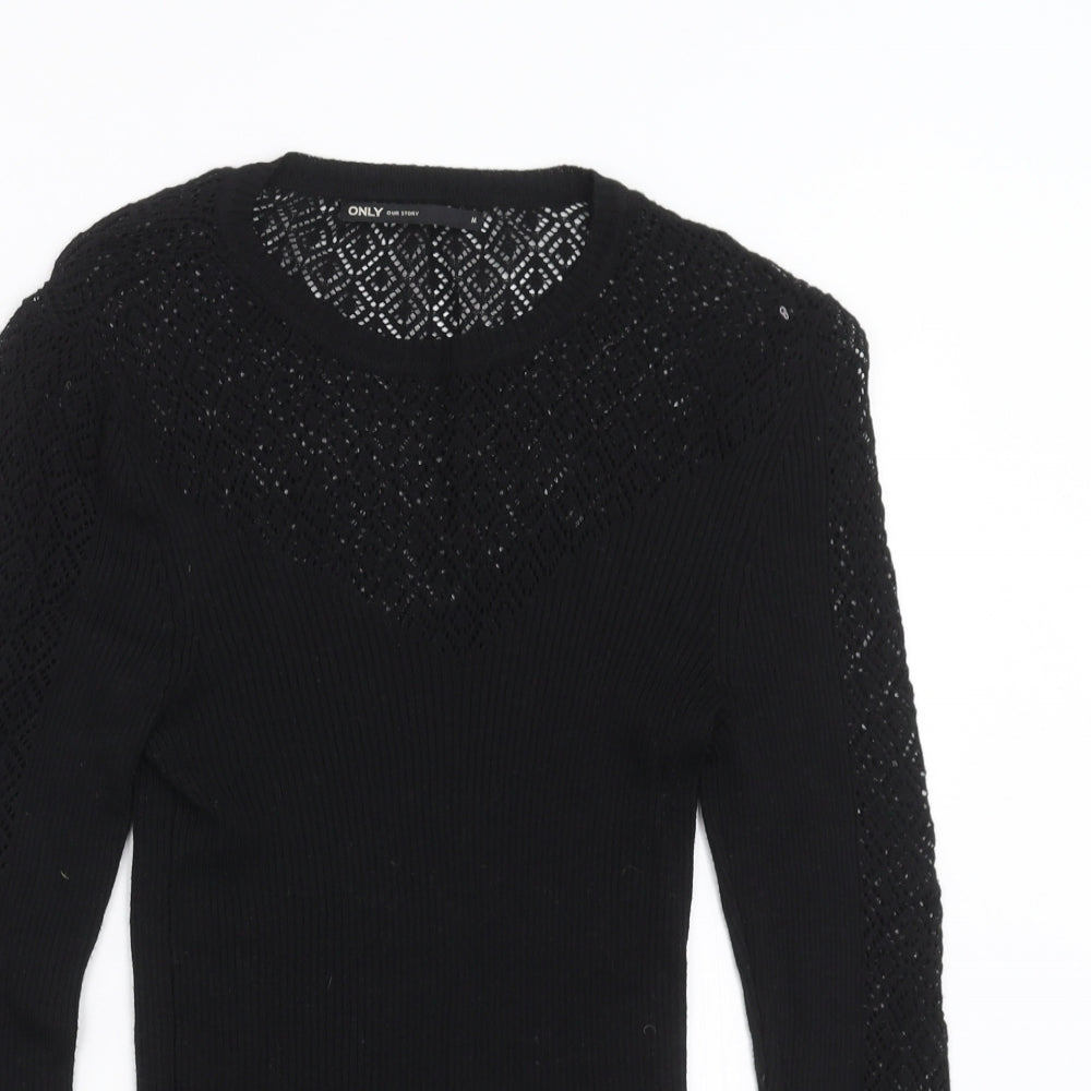Womens UK Size M Only Black Pullover Jumper