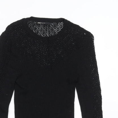 Womens UK Size M Only Black Pullover Jumper