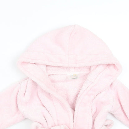 Soft Touch Girls Pink Solid   Robe Size 6-9 Months