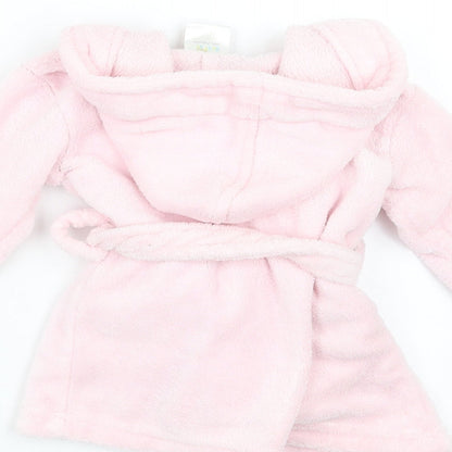 Soft Touch Girls Pink Solid   Robe Size 6-9 Months