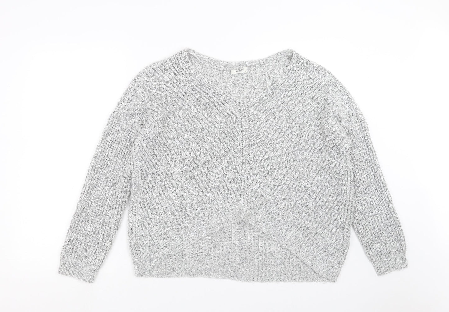 Womens UK Size XL Jaqueline de Yong Grey Pullover Jumper