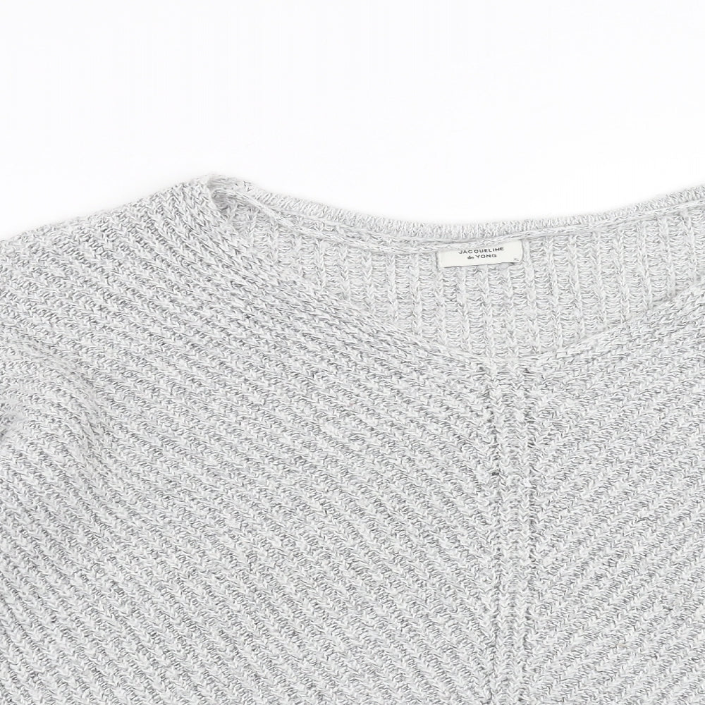 Womens UK Size XL Jaqueline de Yong Grey Pullover Jumper
