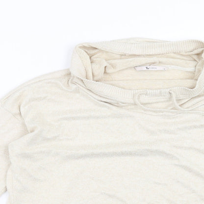 TU Womens Beige  Knit Pullover Jumper Size 10