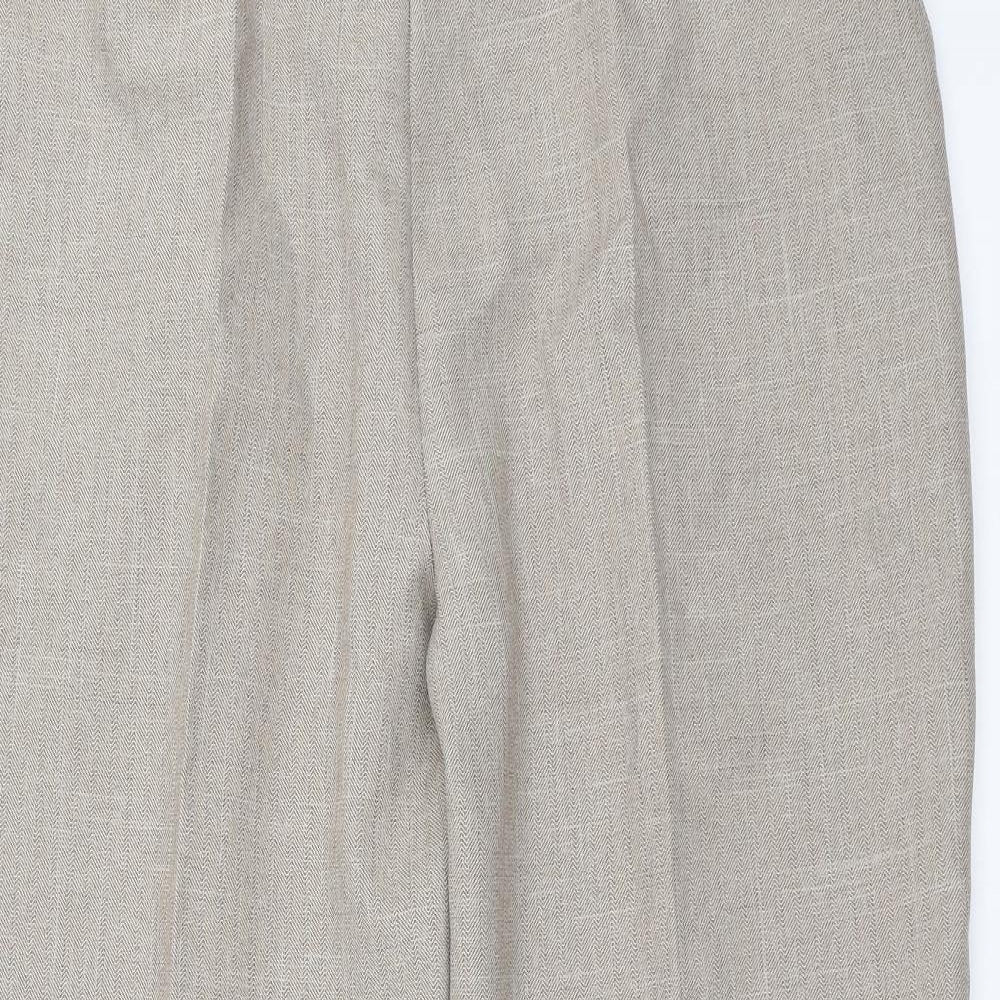 Womens UK Size 24 Emma Collection Regular Fit  Beige Trousers