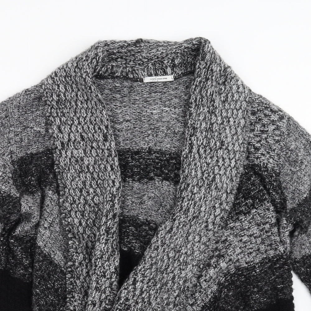 Womens UK Size L Simply Stock Shop Grey Cardigan Jumper