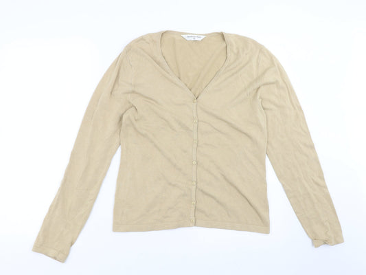 Womens UK Size 14 Dorothy Perkins Beige Cardigan Jumper
