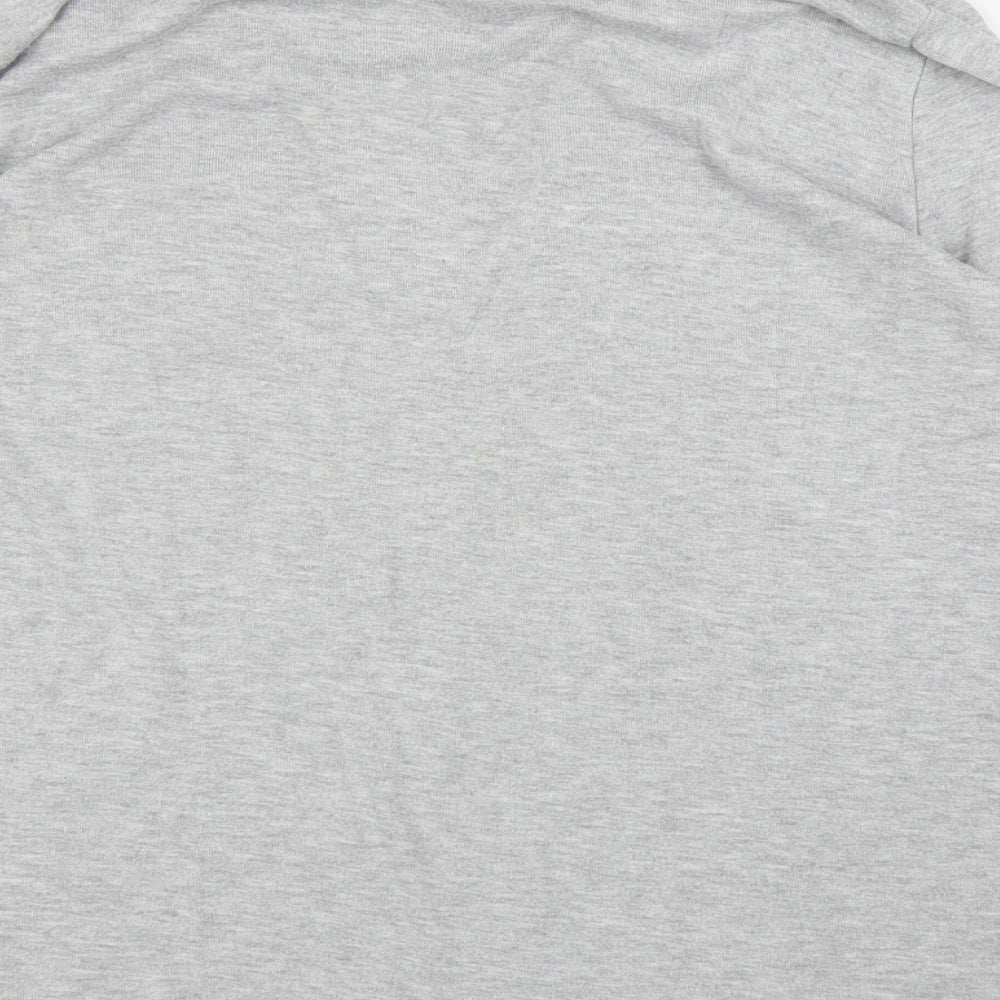 Womens UK Size L BM Casual Grey Basic Blouse
