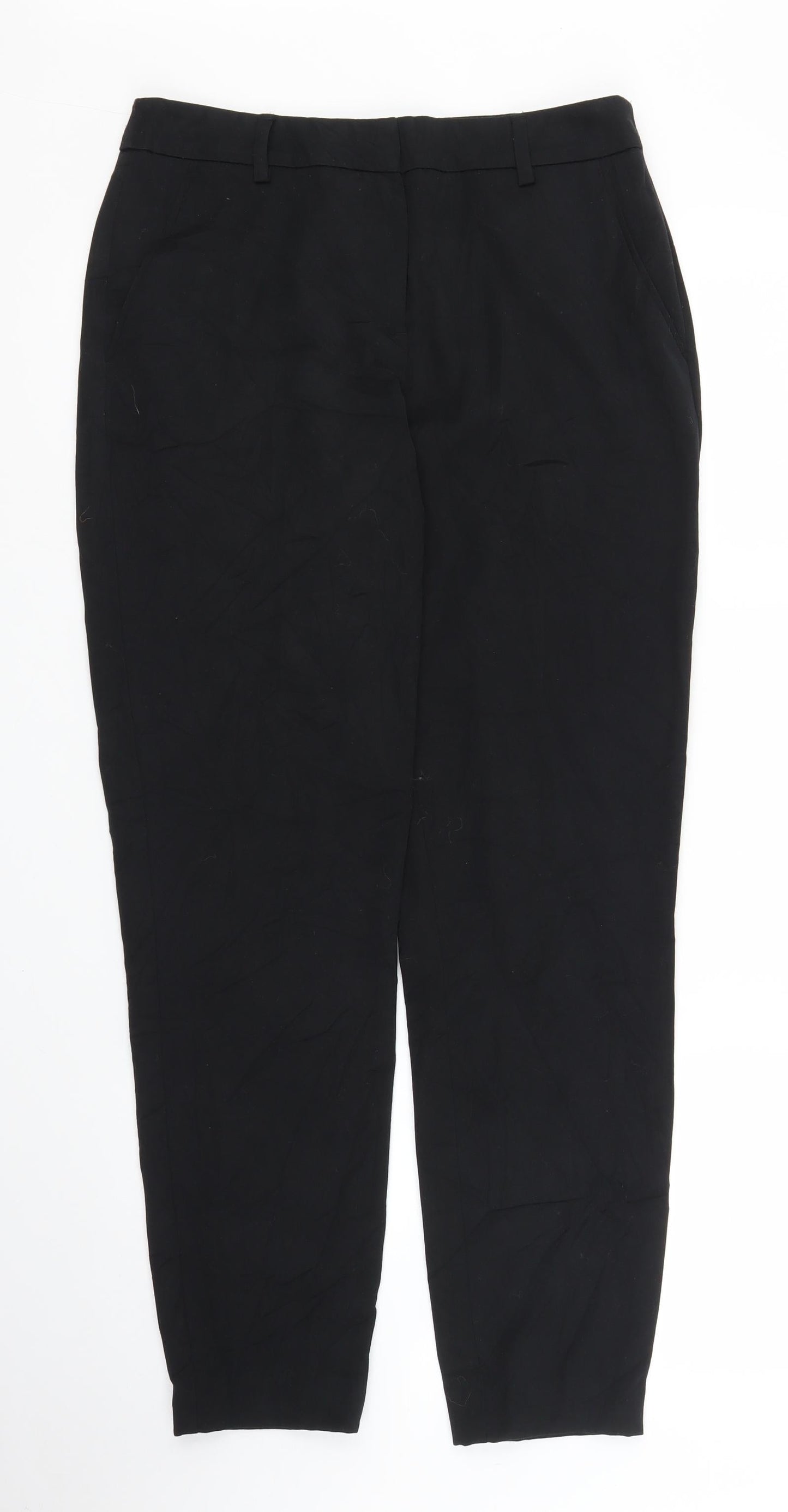TU Womens Black   Capri Trousers Size 10 L28 in