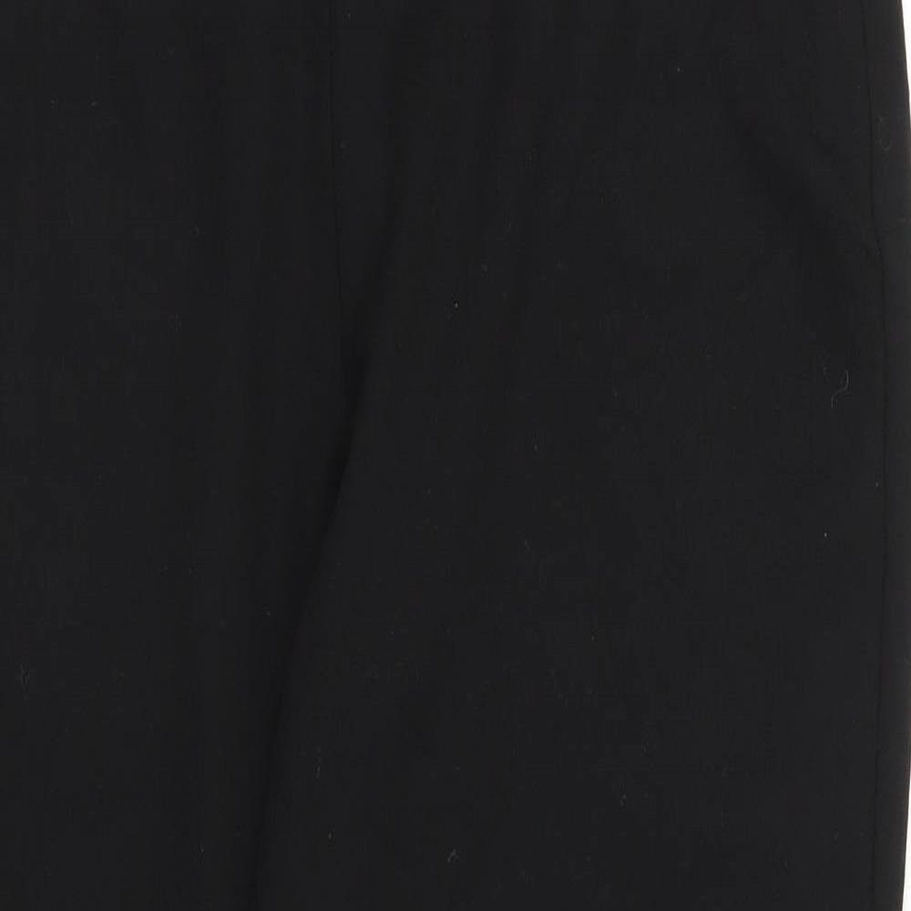 Womens UK Size 32 in M&S Regular Fit Carrot Black Trousers