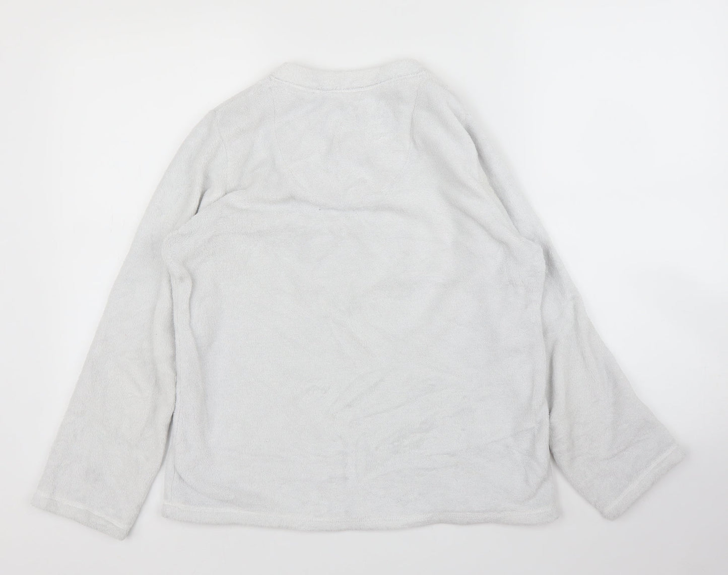Primark Womens Grey Solid  Top Pyjama Top Size S