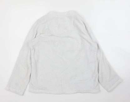 Primark Womens Grey Solid  Top Pyjama Top Size S