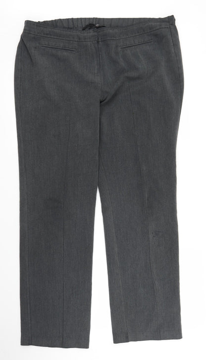 Womens UK Size 14 Very Regular Fit  Grey Trousers