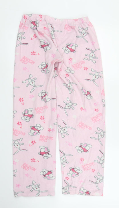 Preworn Womens Pink Solid  Chemise Pyjama Pants Size 8
