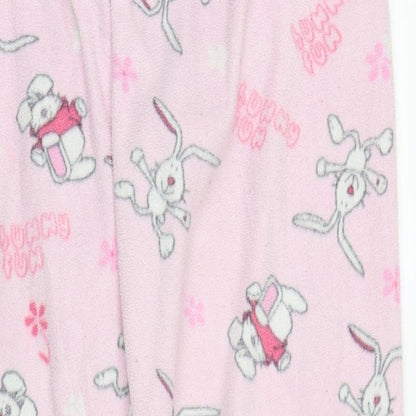 Preworn Womens Pink Solid  Chemise Pyjama Pants Size 8