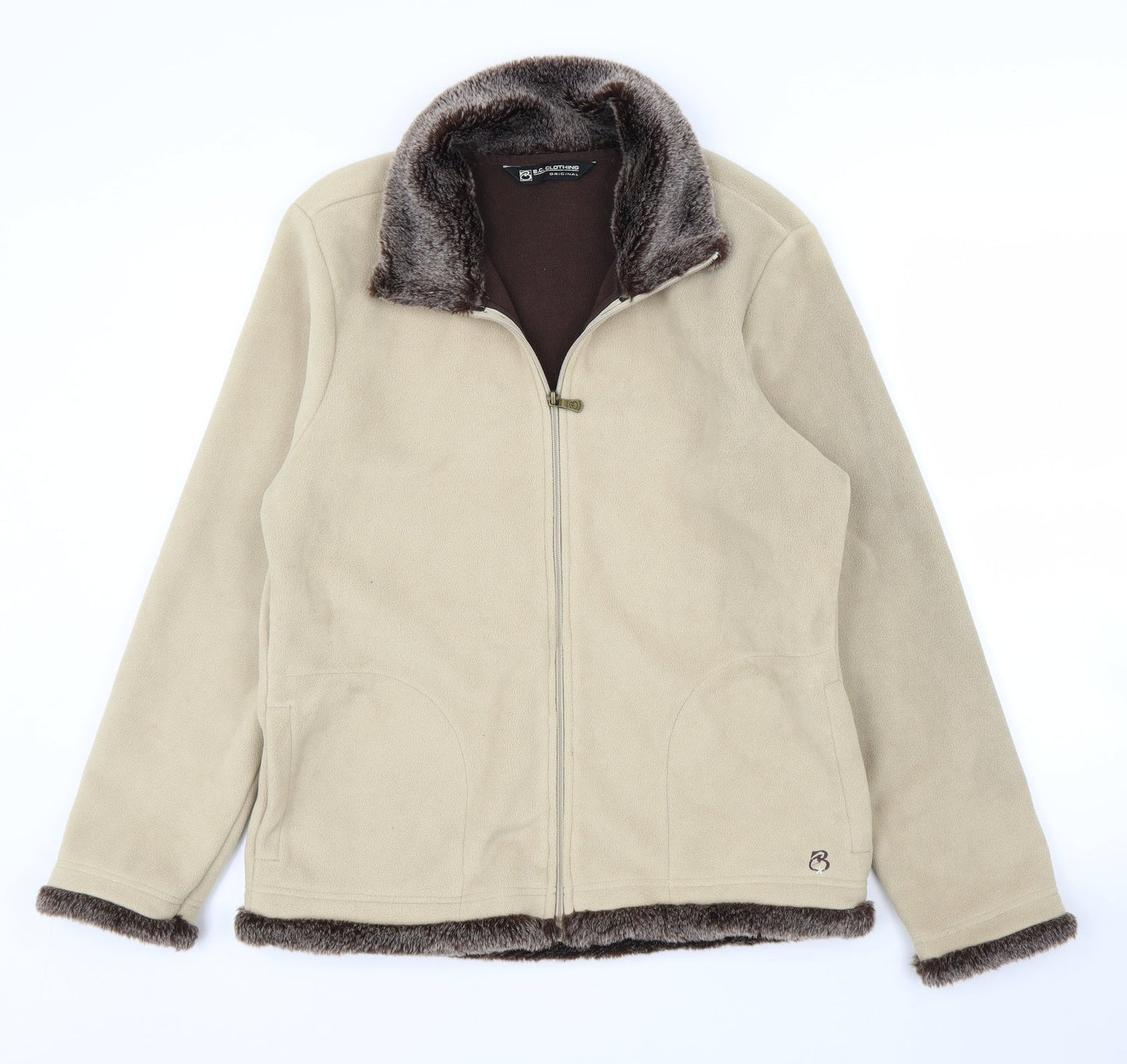 BC Clothing Womens Beige   Jacket Coatigan Size L