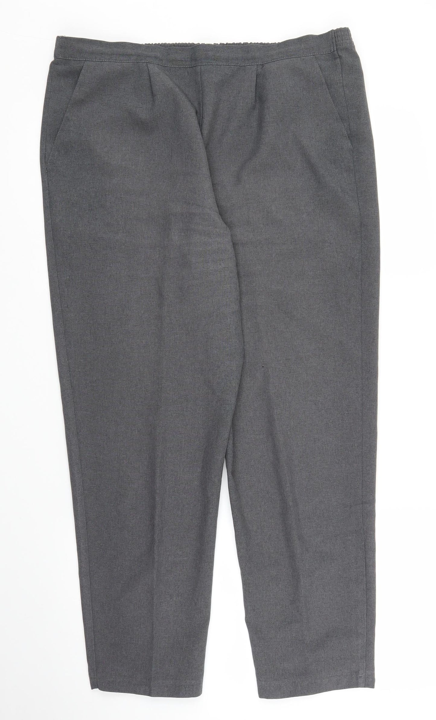 Womens UK Size 16 Happit Regular Fit Capri Grey Trousers