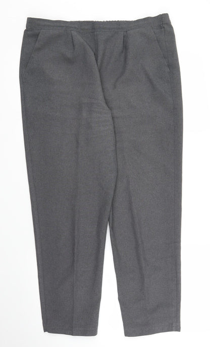 Womens UK Size 16 Happit Regular Fit Capri Grey Trousers