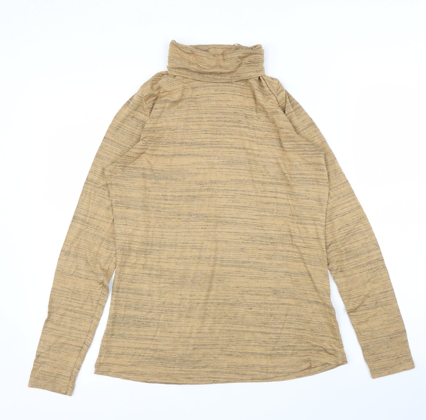 Womens UK Size 12 M&S Beige Basic T-Shirt