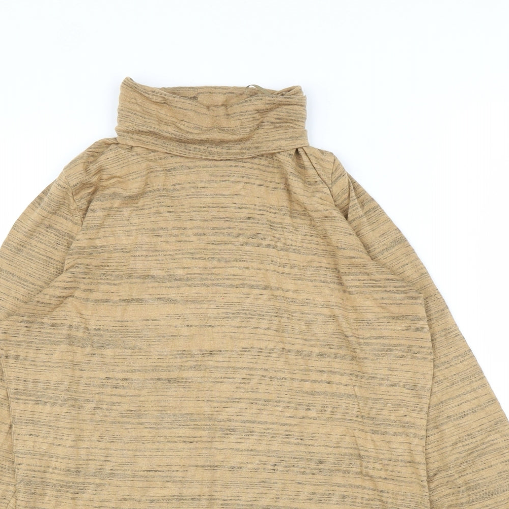 Womens UK Size 12 M&S Beige Basic T-Shirt