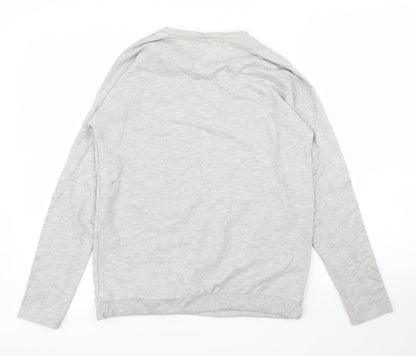 Matalan Womens Grey Solid  Top Pyjama Top Size XS
