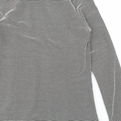 NEXT Womens Black Striped  Jacket Blazer Size 10